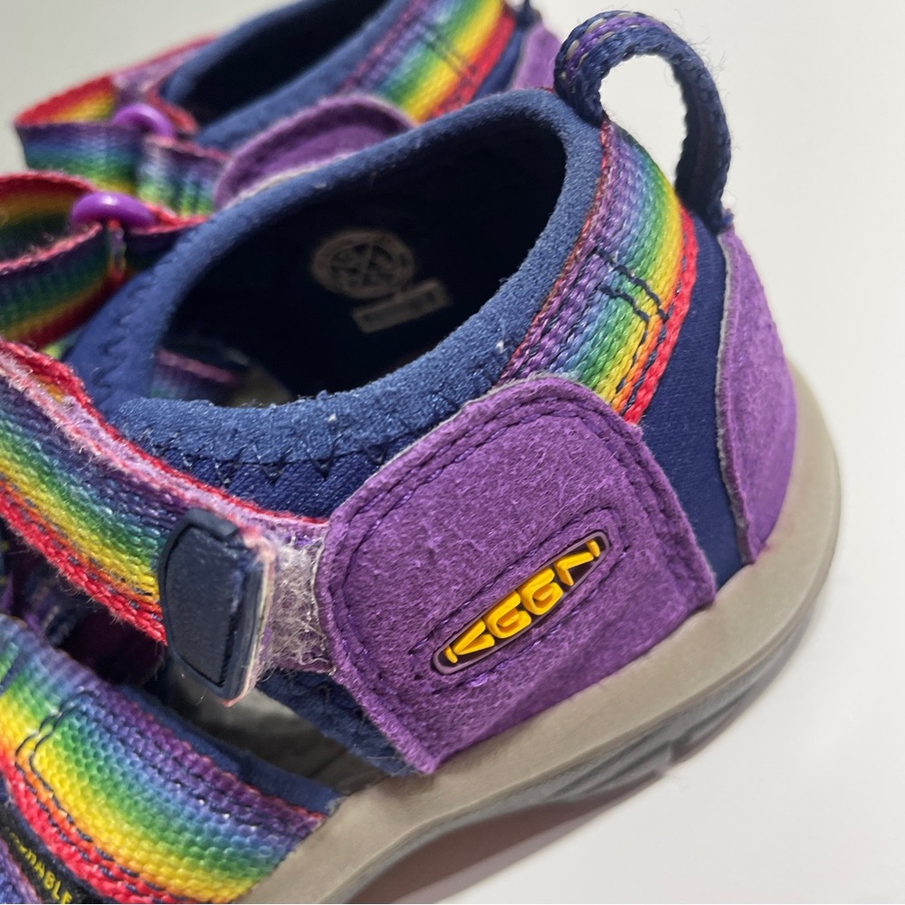 KEEN Kids Girl's Newport H2 Closed Toe Water 11 Toddler Sandals Purple Multi - Picture 7 of 10